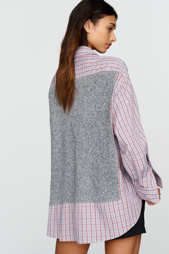 Essentiel Antwerp Kute Cotton Wool Vest Buttondown Shirt #3