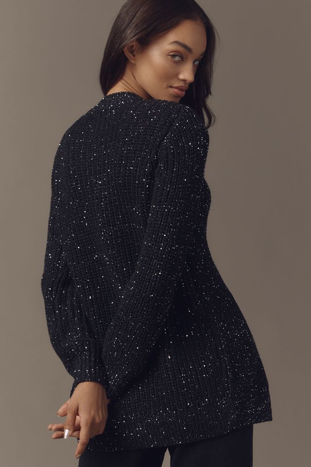 Scotch & Soda Sequin Crew-Neck Cardigan Sweater #1