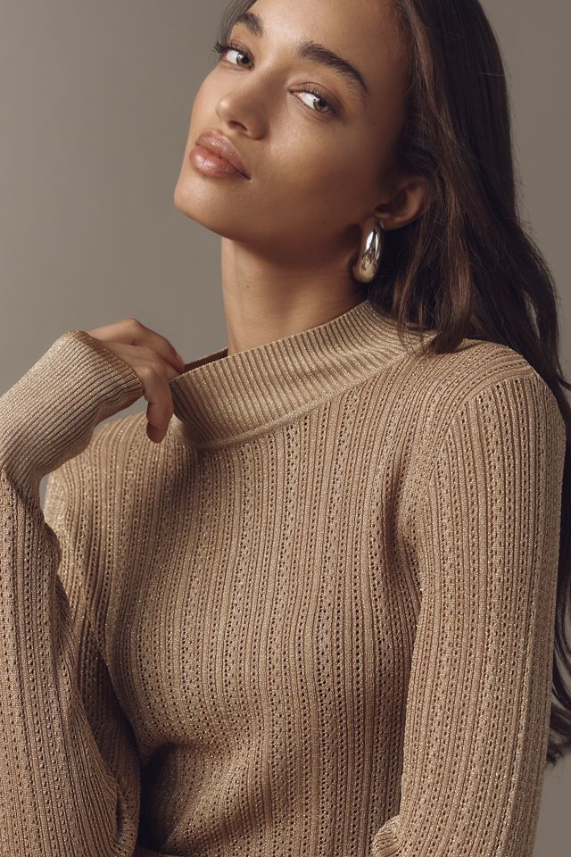 Scotch & Soda Sheer Mock-Neck Sweater #2