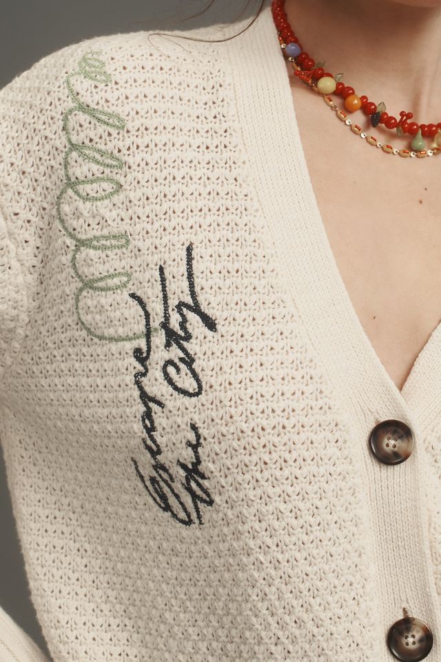 Scotch & Soda Long-Sleeve V-Neck Embroidered Cardigan #2
