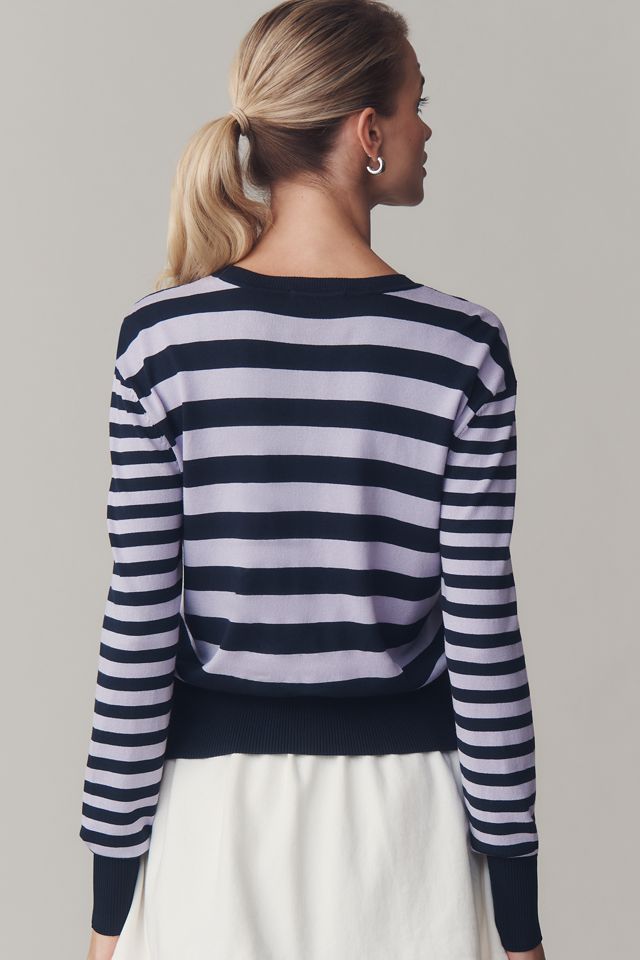Scotch & Soda Crew-Neck Stripe Cardigan Sweater #1
