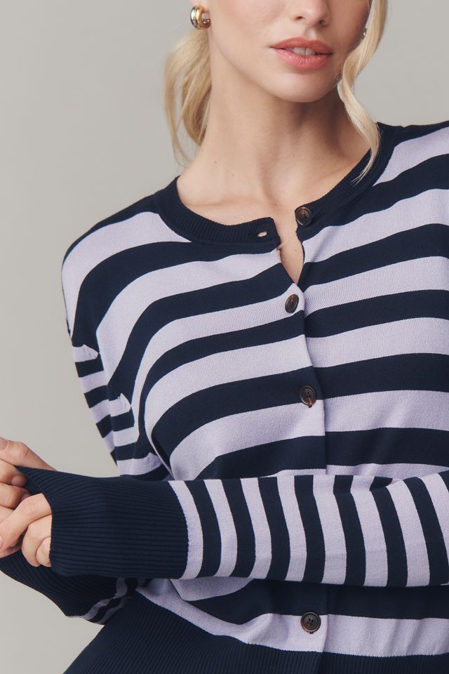 Scotch & Soda Crew-Neck Stripe Cardigan Sweater #3