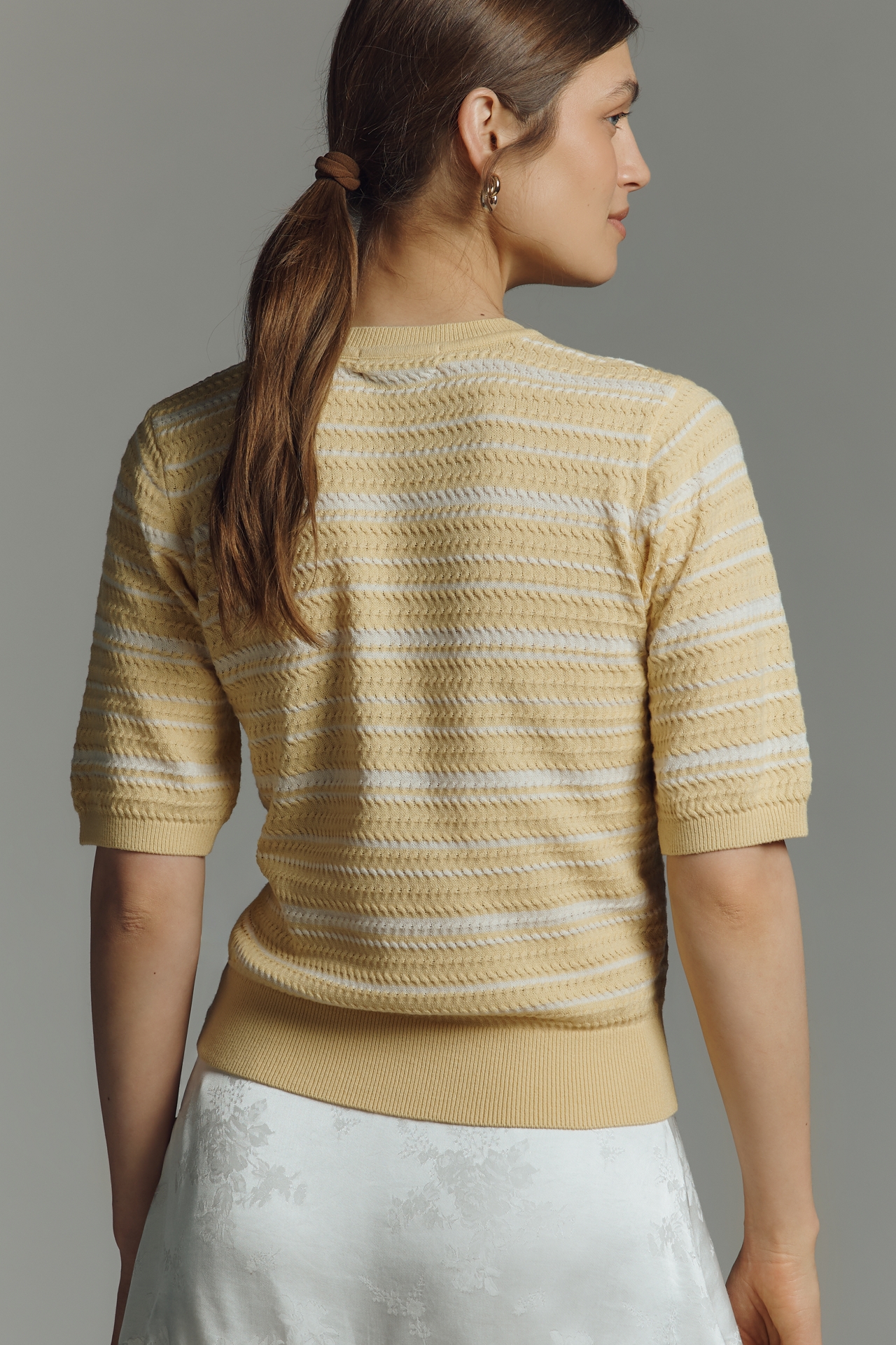 Scotch & Soda Textured Short-Sleeve Sweater