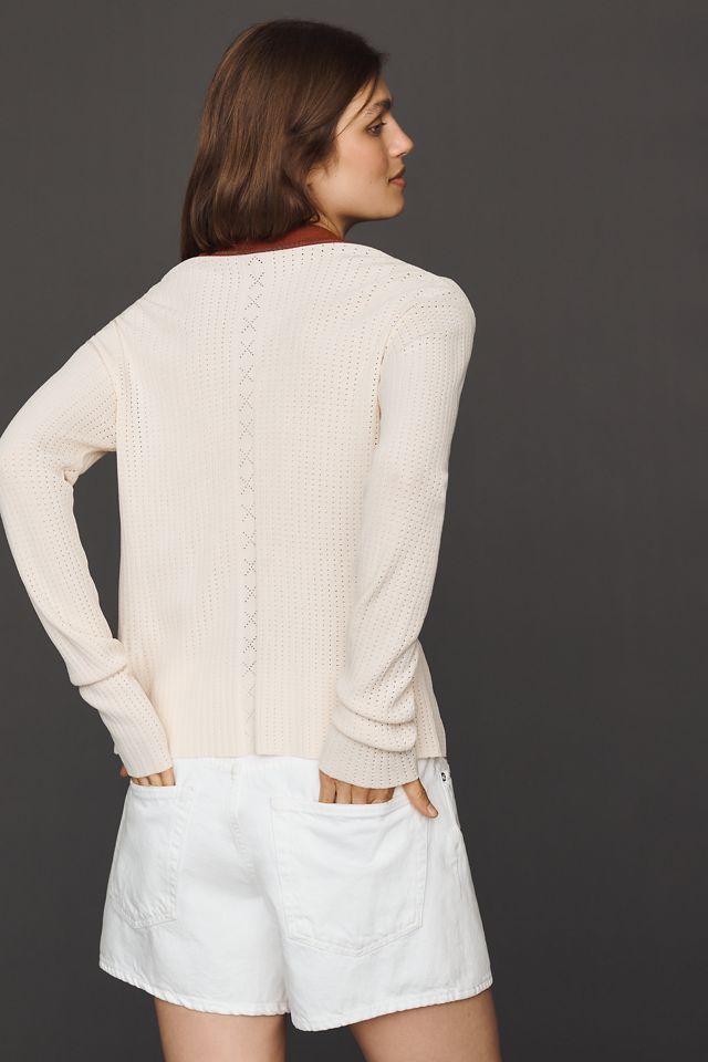 Scotch & Soda Pointelle Knit Cardigan #1