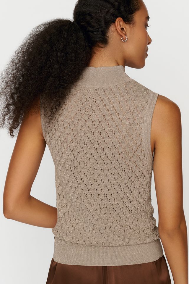 Scotch & Soda Pointelle Mock Neck Sweater #1