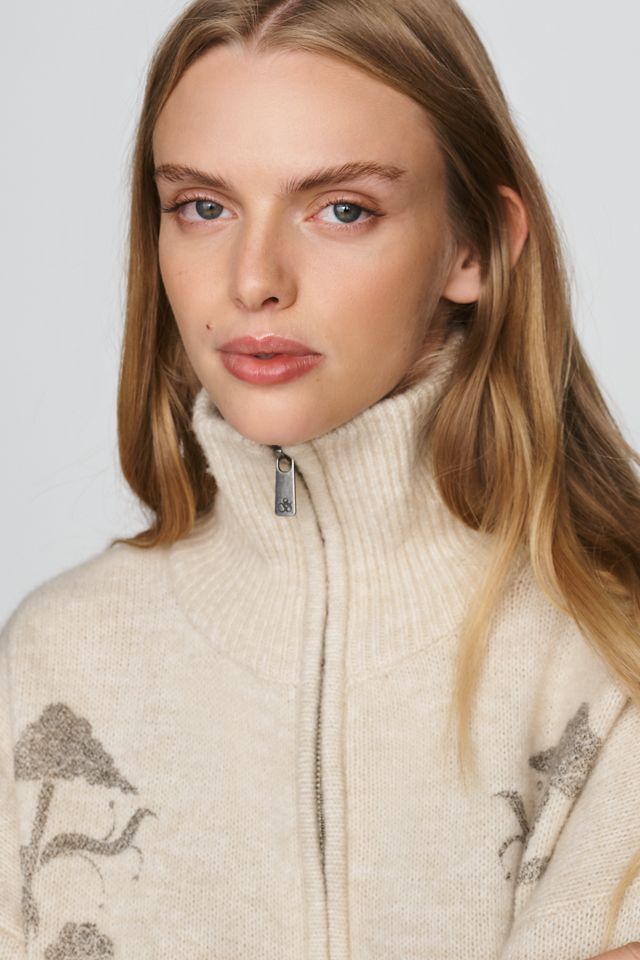 Scotch & Soda Printed Zip-Up Sweater #1
