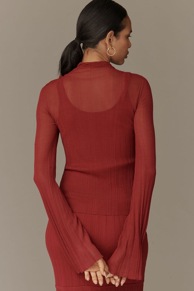 Derek Lam 10 Crosby Isolde Sheer Sweater #3