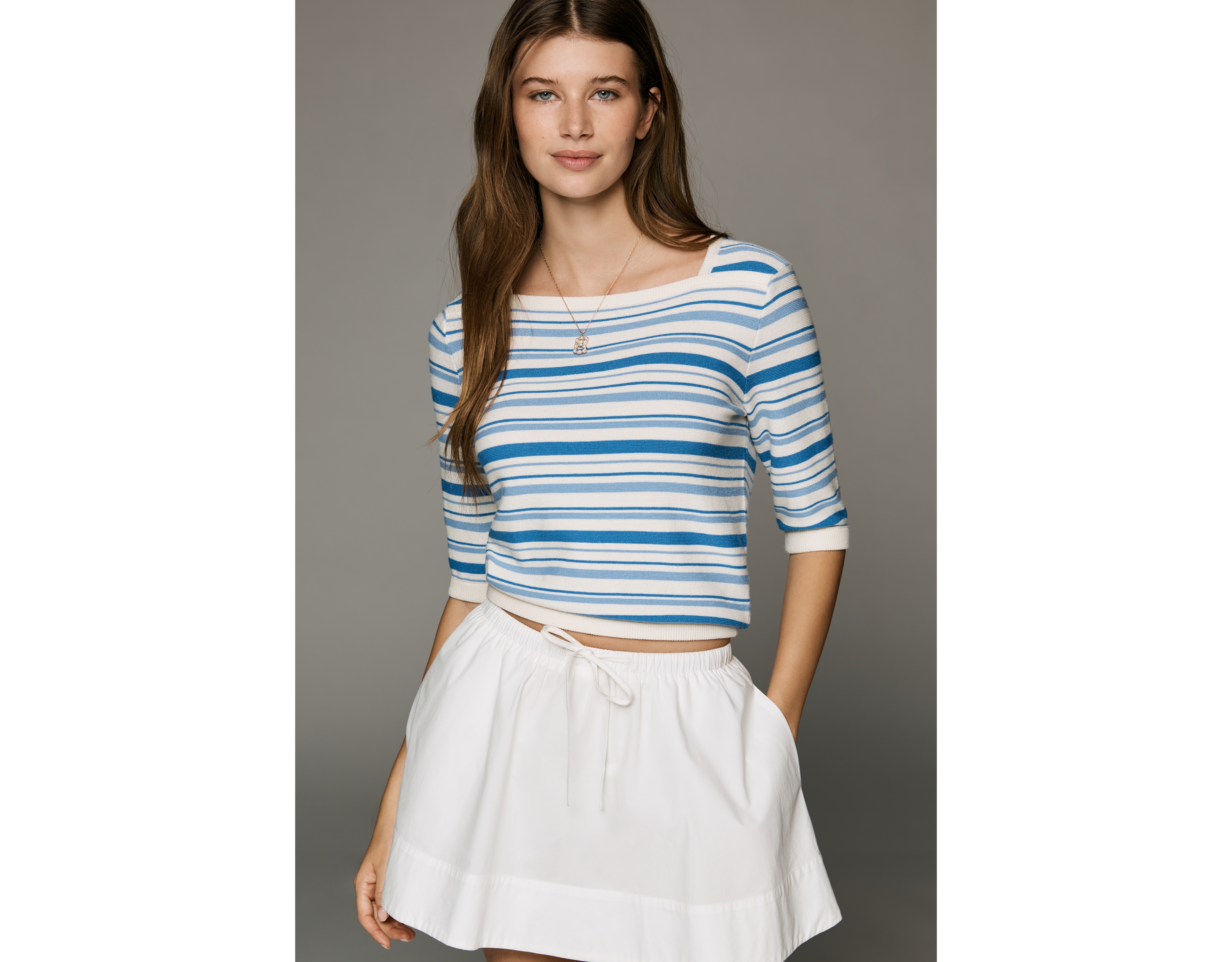 Derek Lam 10 Crosby Andora Short Sleeve Sweater