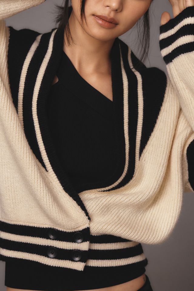 Another Mode Tipped Cardigan Sweater #2