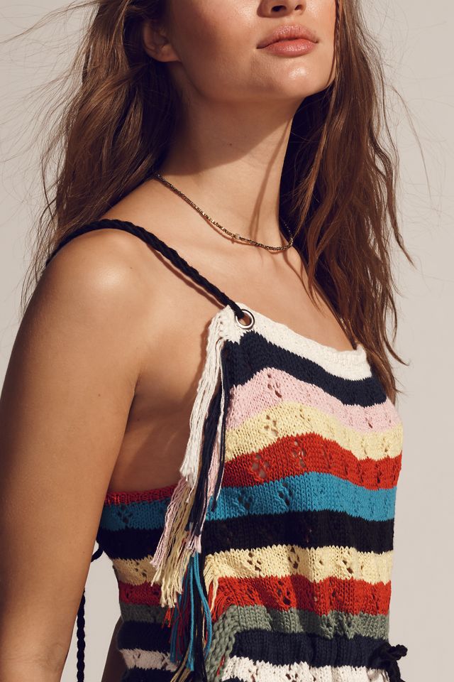 Lingua Franca Marathi Pointelle Sweater Tank Top #1