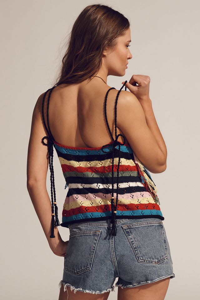 Lingua Franca Marathi Pointelle Sweater Tank Top #2
