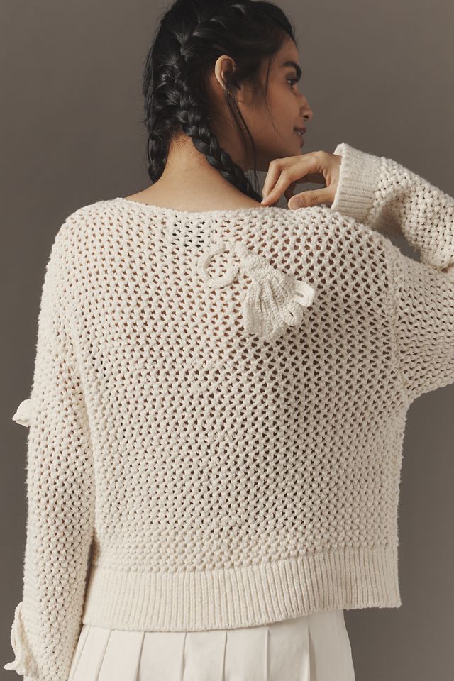 Lingua Franca Cammy Boat-Neck Novelty Sweater #1