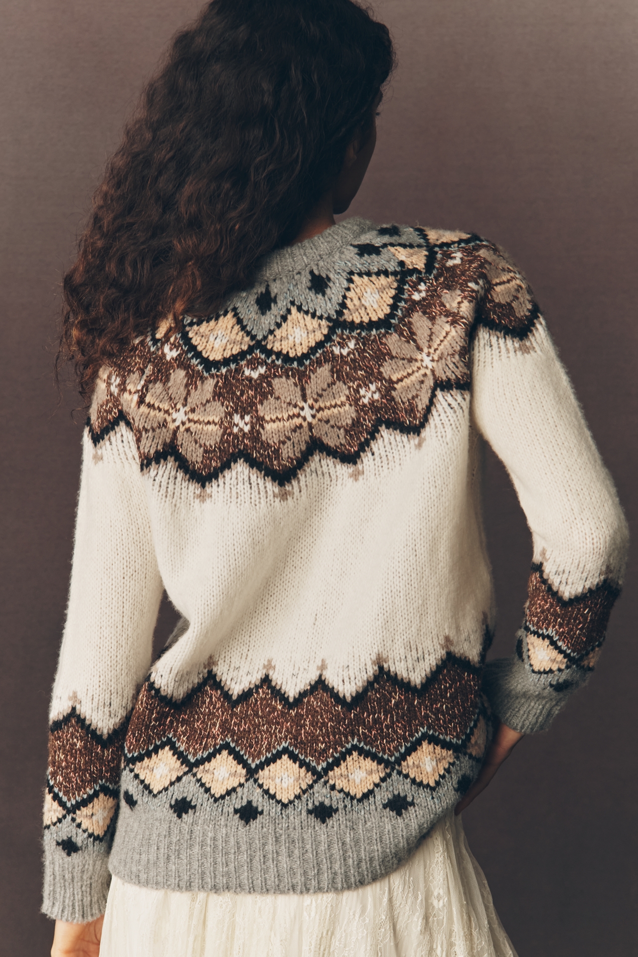 Lingua Franca Clara Cashmere Blend Crew-Neck Sweater