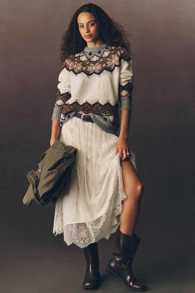 Lingua Franca Clara Cashmere Blend Crew-Neck Sweater #2