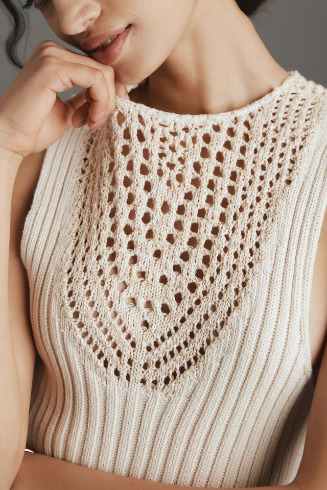 By Anthropologie Sleeveless Sweater Tank Top #3