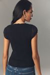 Maeve Scoop-Neck Ruffle Knit Top