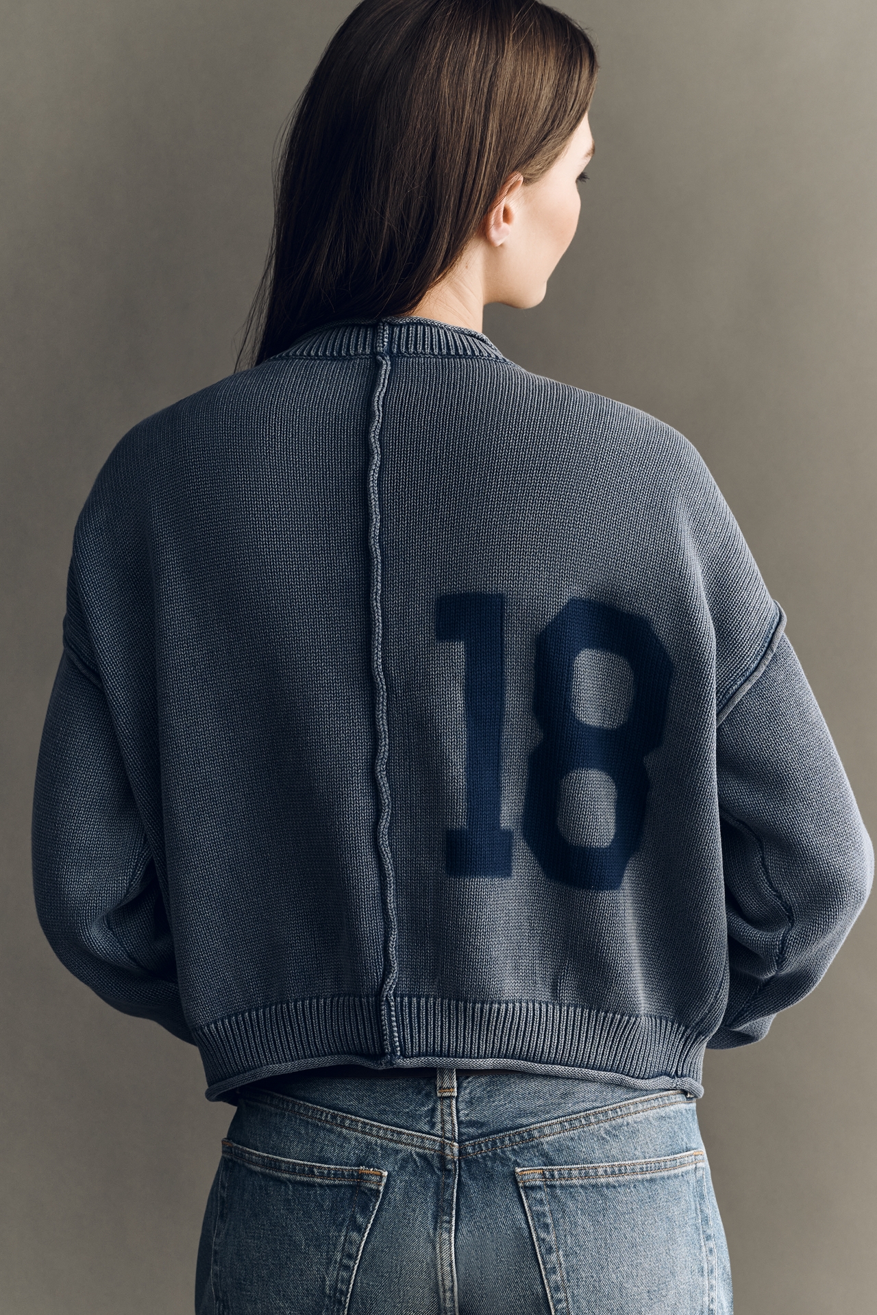 Pilcro Long Sleeve Cotton V Neck Cardigan Sweater