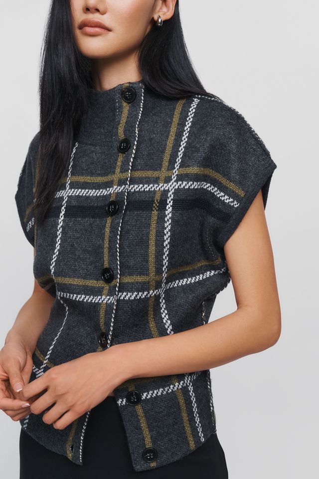 Pilcro Wool Blend Asymmetrical Button Sweater #1