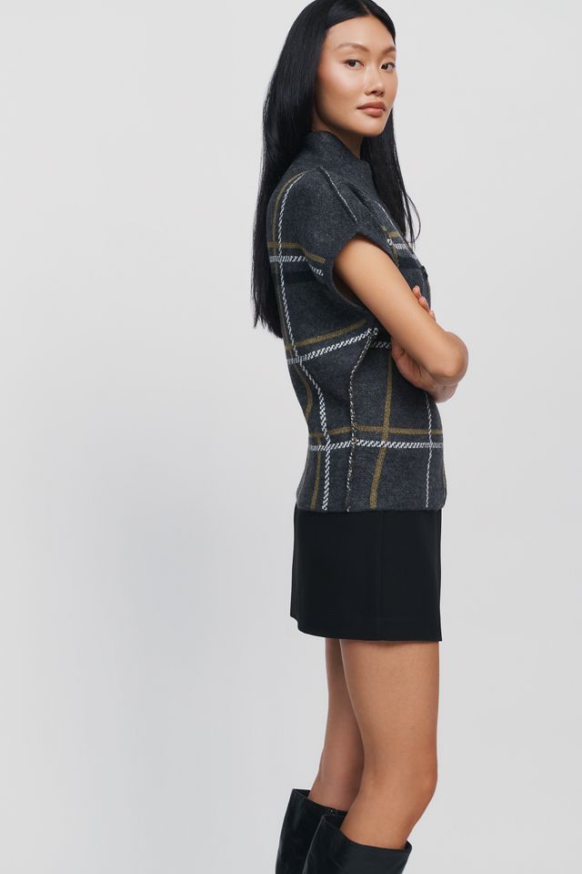 Pilcro Wool Blend Asymmetrical Button Sweater #3