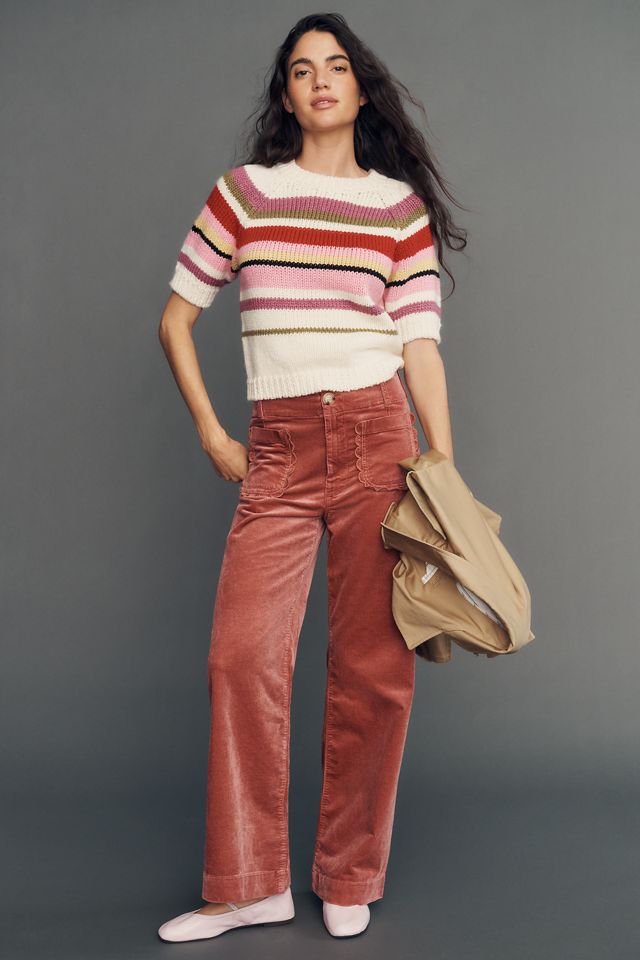 RAISONNEL Wool Blend Short-Sleeve Sweater #3