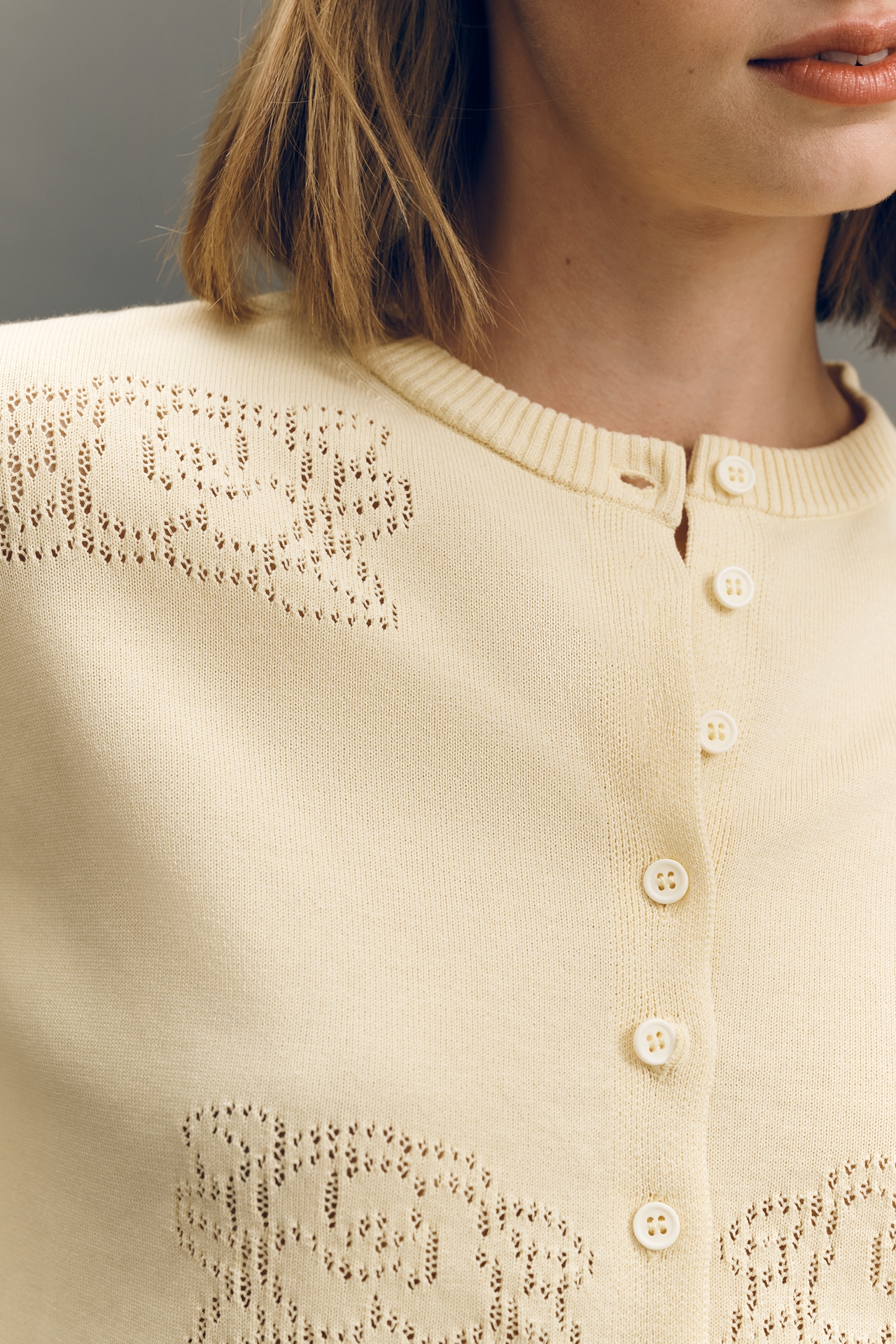 The Tiny Big Sister 100% Cotton Floral Cardigan