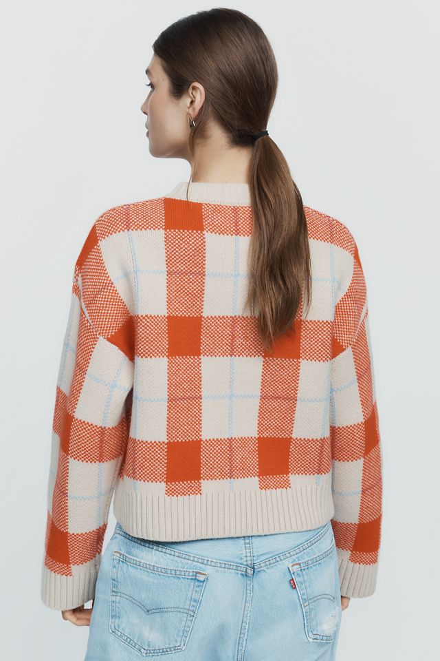 The Tiny Big Sister 100% Merino Wool Plaid Cardigan #2