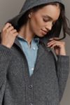 Pilcro Oversized Hooded Cocoon Cardigan Sweater