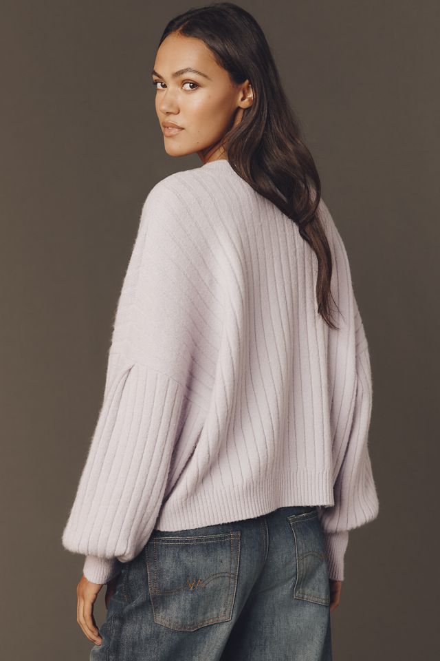 By Anthropologie Ribbed Wool Blend Cardigan #4