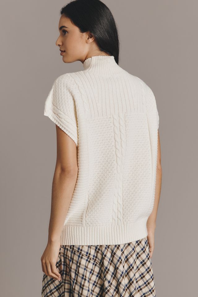 Maeve Cable-Knit Wool Blend Sweater Vest #5
