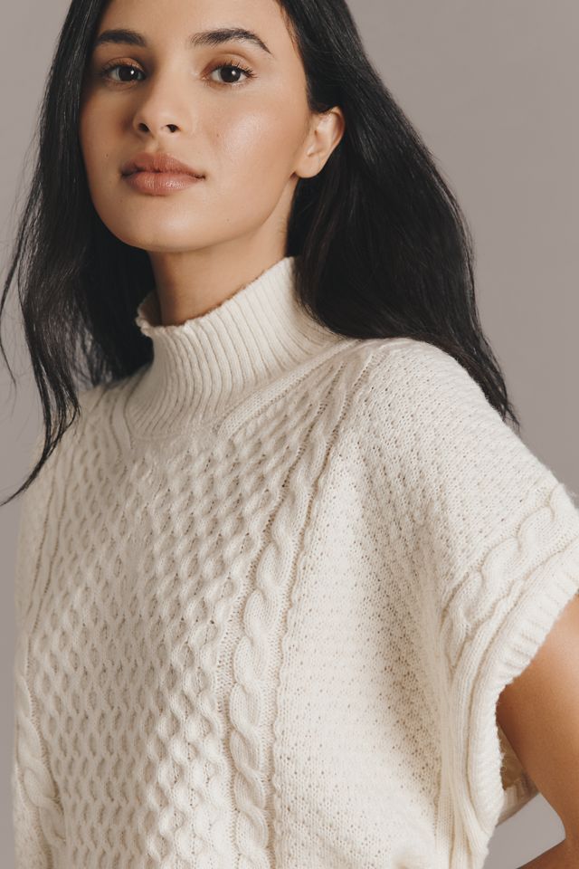 Maeve Cable-Knit Wool Blend Sweater Vest #6
