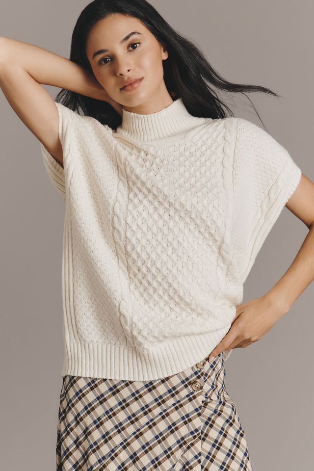 Maeve Cable-Knit Wool Blend Sweater Vest #3
