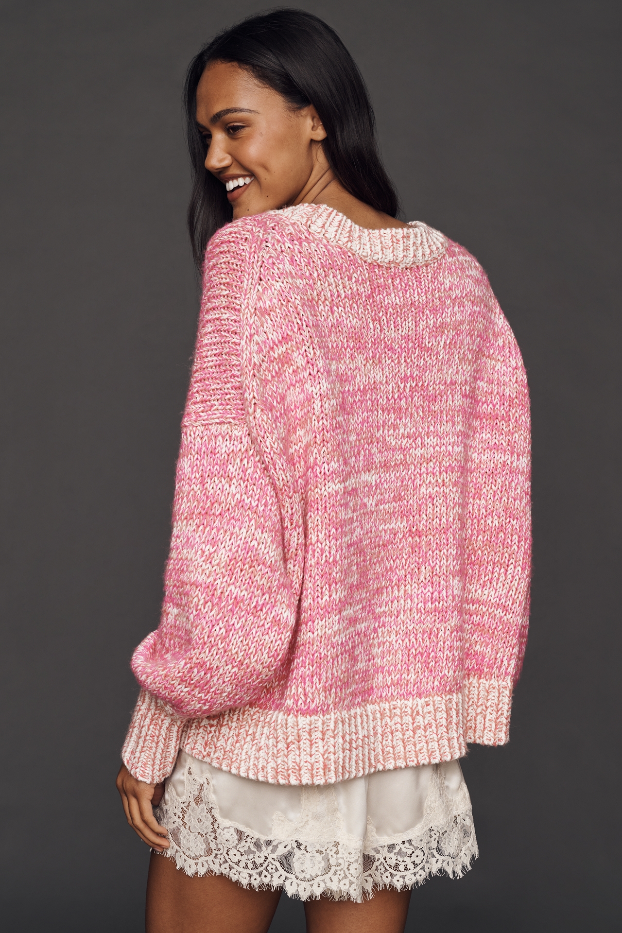 Maeve Oversized Crew-Neck Sweater