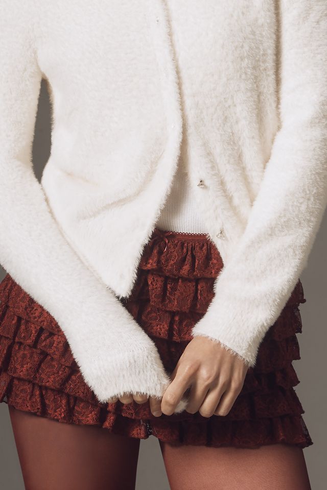 The Juliet Plush Eyelash Cardigan Sweater #1