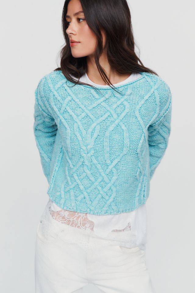 Pilcro Kirby Cable Knit Sweater #1