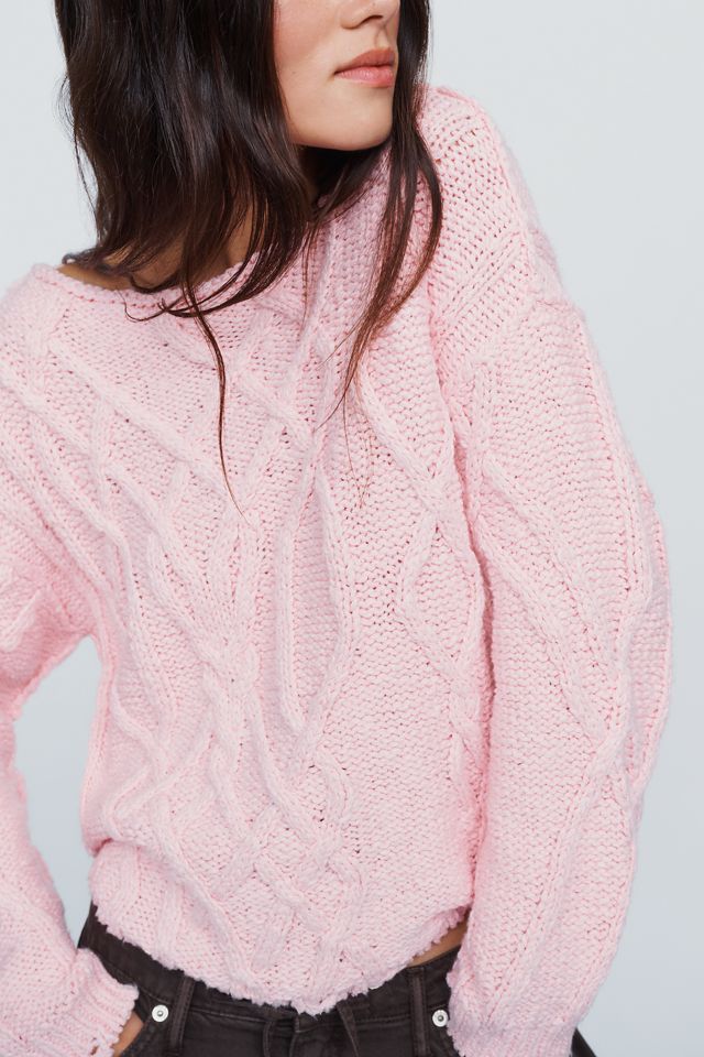 Pilcro Kirby Cable Knit Sweater #1