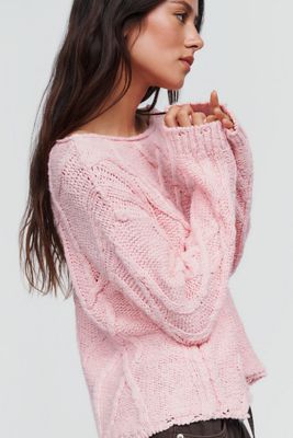 Pilcro Kirby Cable Knit Sweater