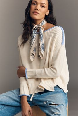Landscape Intarsia Pullover | Anthropologie