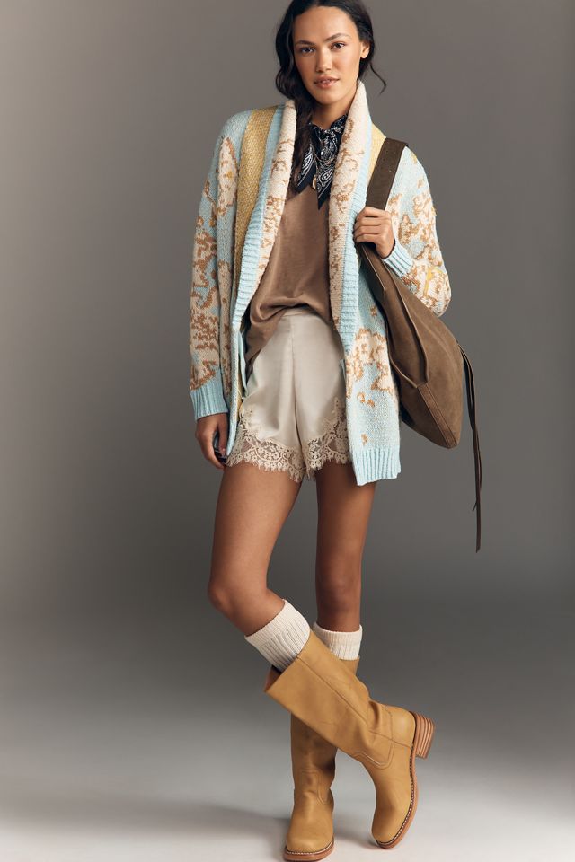 Pilcro Oversized Open-Front Longline Cardigan Sweater | Anthropologie