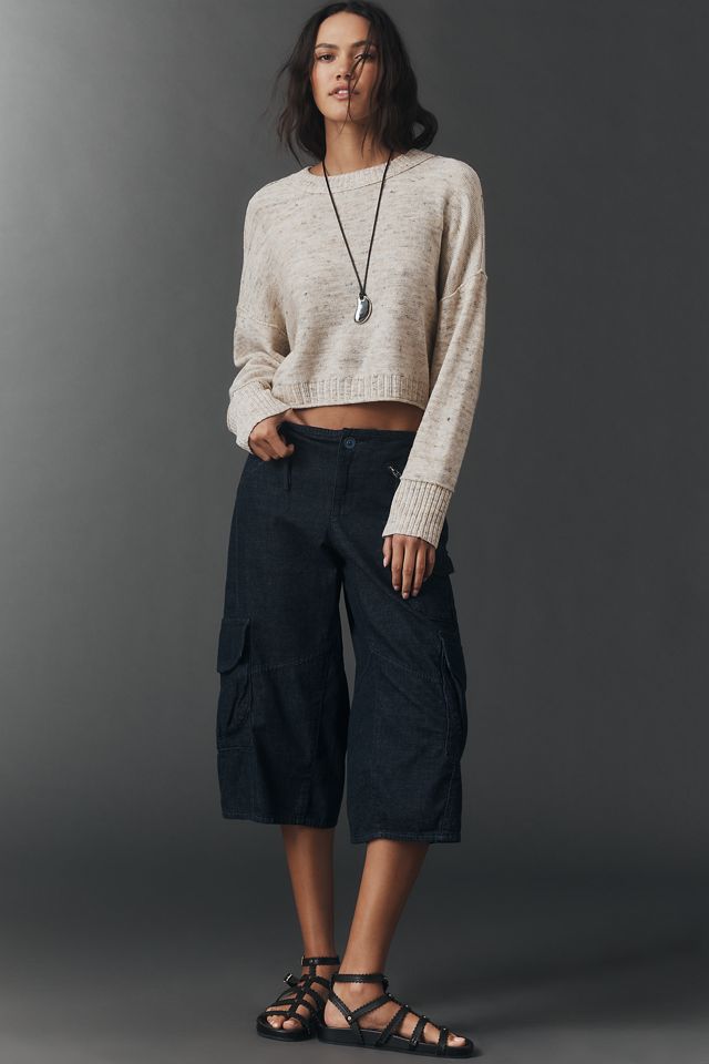 Goldie Wool Blend Long-Sleeve Crew-Neck Sweater #1