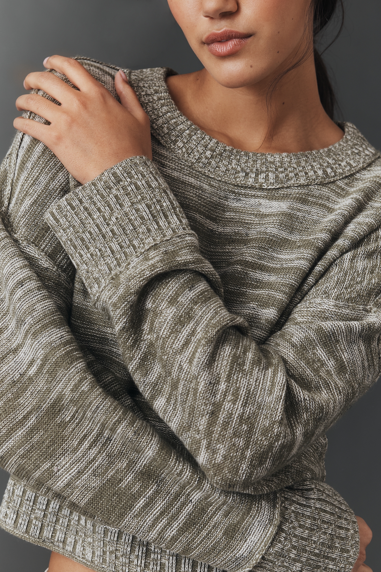 The Goldie Wool Blend Long-Sleeve Crew-Neck Sweater