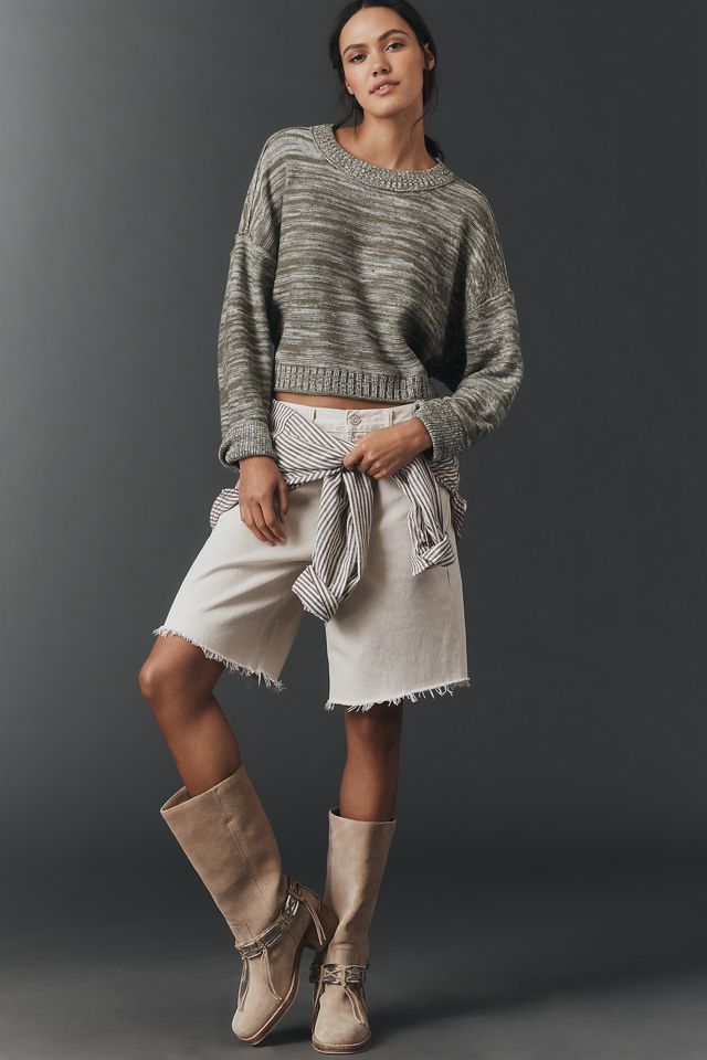 Goldie Wool Blend Long-Sleeve Crew-Neck Sweater #3