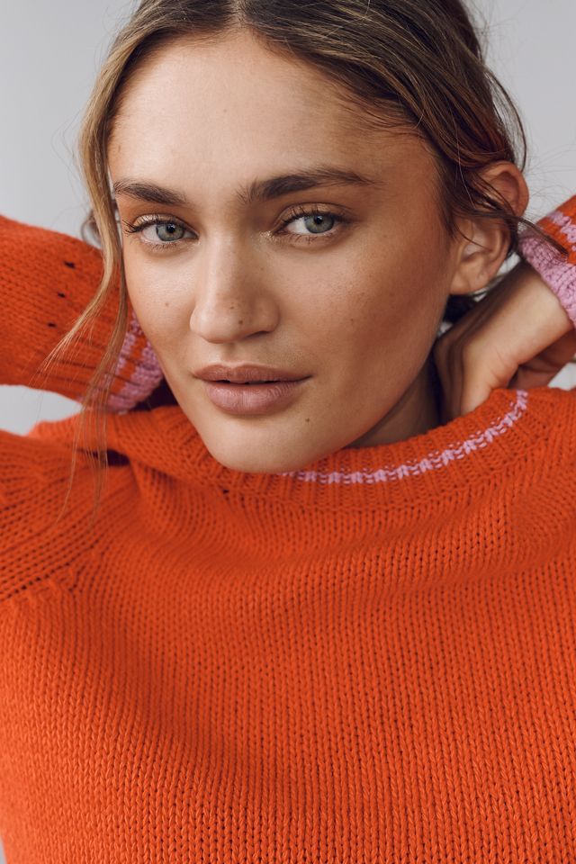 Maeve Cotton-Linen Crew-Neck Jumper #3