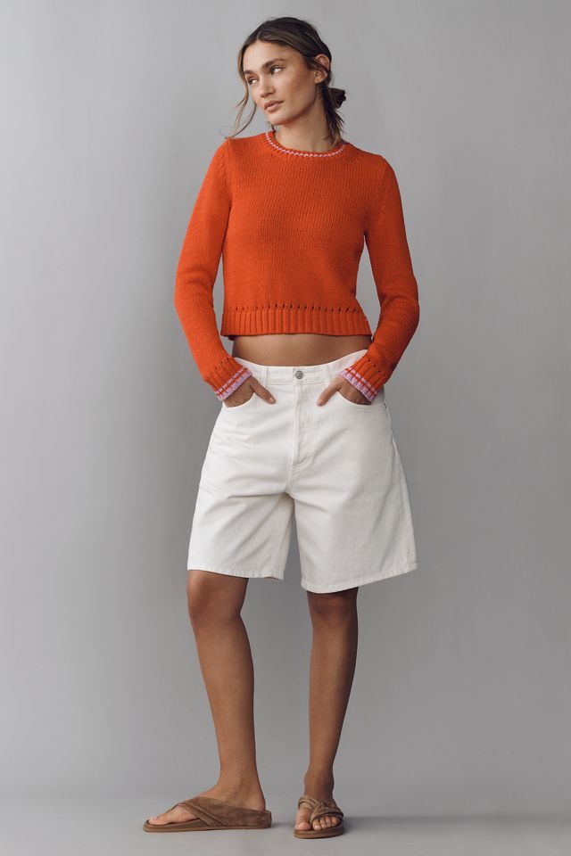 Maeve Cotton-Linen Crew-Neck Jumper #2