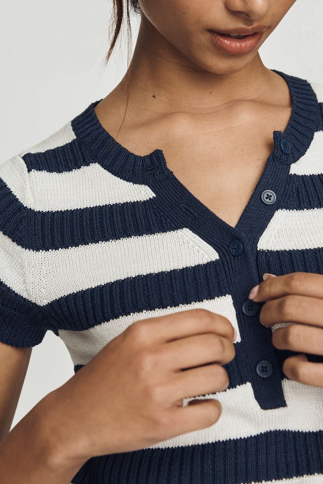 Maeve Striped Sweater Tee #3