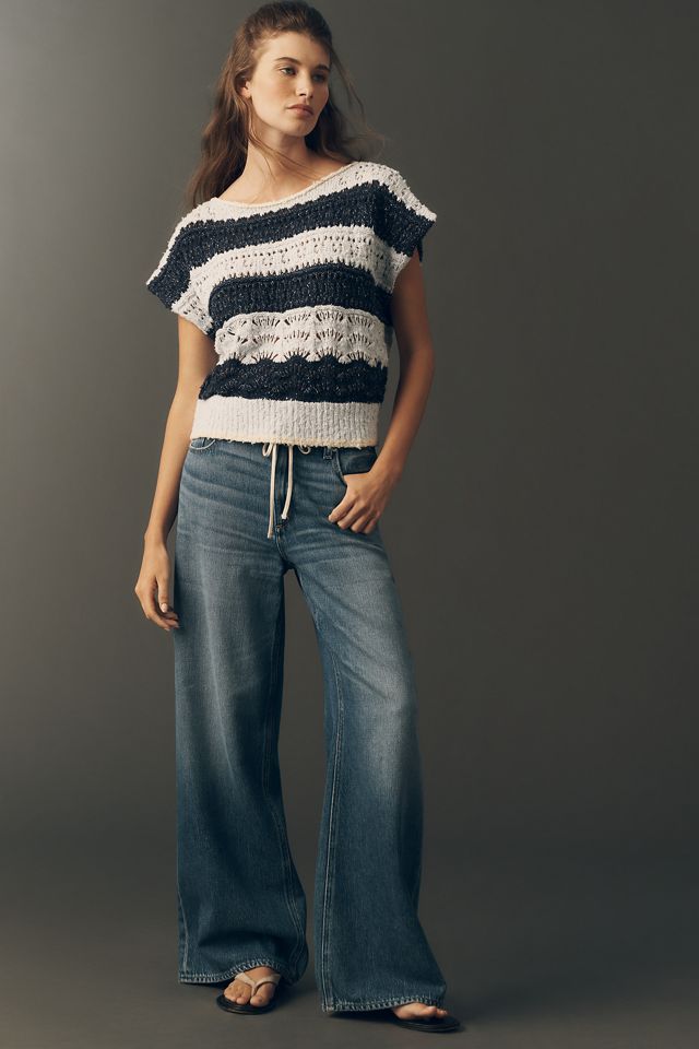 Pilcro Open Stitch Muscle Sweater #3