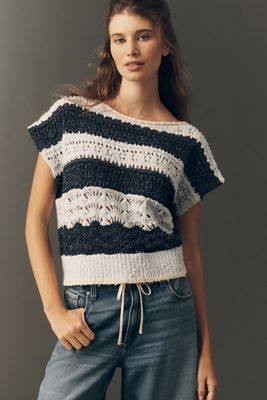 Pilcro Open Stitch Muscle Sweater
