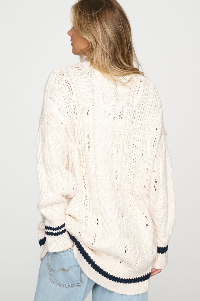 Pilcro Cable-Knit Cardigan Sweater #3