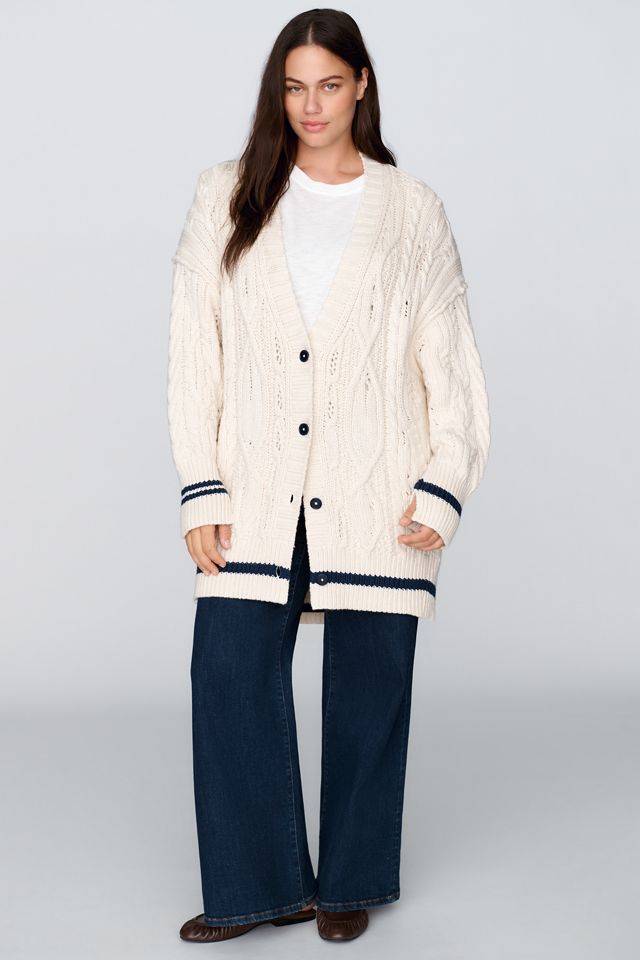 Pilcro Cable-Knit Oversized Cardigan #6