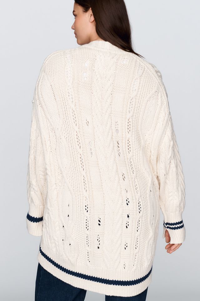 Pilcro Cable-Knit Oversized Cardigan #7