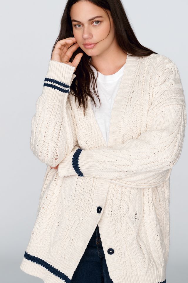 Pilcro Cable-Knit Oversized Cardigan #4
